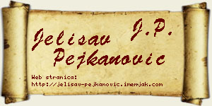 Jelisav Pejkanović vizit kartica